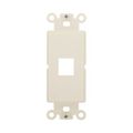Product Image of Modular Mounting Strap, 1-Port, Light Almond, Mounting Strap Insert Elastomer (Tpe), 110 Style, 5521-5ELA