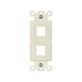 Product Image of Modular Mounting Strap, 2-Port, Light Almond, Mounting Strap Insert Elastomer (Tpe), 110 Style, 5522-5ELA