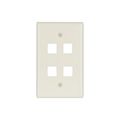 Product Image of Modular Wallplate, 4 Port Modular, Midsize, La, 5540LA-MSP