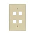 Product Image of Modular Wallplate, 4 Port Modular, Midsize, Iv, 5540V-MSP