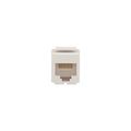 Product Image of Modular Data Jack, White, 8-Position, 8-Conductor, 568A/B, Category 6 Rj45, 5546-6W