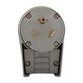 Product Image of Arrow Hart Extra Heavy-DutyAngled Plug, #12-4Awg 50A, 277V, Gray, 7-50P, 2-Pole 3-Wire, Screw, 5705AN