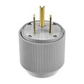 Product Image of Arrow Hart Extra Heavy-DutyAuto Grip Plug, #12-4Awg 50A, 125V, Gray, 5-50P, 2-Pole 3-Wire, 5712N