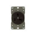 Product Image of Receptacle, #12 -4 Awg, 30A, Flush, 125V, Back, Black, Nema 5-30R, 2-Pole 3-Wire, 5716N