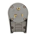 Product Image of Arrow Hart Extra Heavy-Duty Angled Plug, #12-4 Awg 30A, 125V, Gray, 5-30P, 2-Pole 3-Wire, Screw, 5717AN