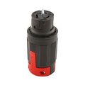 Product Image of Arrow Hart Extra Heavy-Duty Auto Grip Plug, #12-4 Awg 30A, 125V, Gray, 5-30P, 2-Pole 3-Wire, 5717N