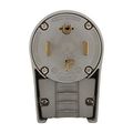 Product Image of Arrow Hart Extra Heavy-Duty Angled Plug, #12-4 Awg 30A, 125/250V, Gray, 14-30P, 3-Pole, 4-Wire, 5732AN