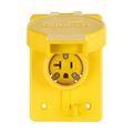 Product Image of Arrow Hart Watertight Straight Blade Single Receptacle, #18-10 Awg 20A, Panel 125V, 60W33