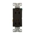Product Image of Heavy-Duty Industrial Duplex Receptacle, #14-10 Awg 15A 125V, Black Face, Pvc Base, Bulk, 6252BK-BU