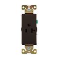 Product Image of Heavy-Duty Industrial Grade Decorator Single Receptacle, #14-10 Awg 20A, 125V, Brown, 5-20R, 6350B
