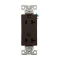 Product Image of Heavy-Duty Industrial Grade Decorator Duplex Receptacle, #14-10 Awg 20A 125V, Black, 5-20R, Bulk, 6352BK-BU