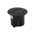 Product Image of Safety Grip Locking Flanged Outlet, 20A, Commercial, 125/250V, Black, Single, 3-Pole, 4-Wire, 6406BK