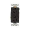 Product Image of Locking Receptacle, #14-10 Awg, 15A, 250V, Orange, Duplex, L6-15, 2-Pole 3-Wire, 6580