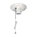 Product Image of Lampholder, 3.25" Box Mounting, Keyless Switch, 2W Outlet, Pull Chain, #14 -10 Awg, Porcelain, 669-SP