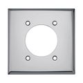Product Image of 2-Gang 2.15" Dia. Arrow Hart Surface Mount Receptacle, Steel - Silver