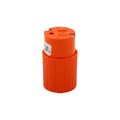 Product Image of Straight Blade Connector, #18-12 Awg, 15A, 125V, Orange, 2-Pole 3-Wire, Grounding, Screw, 0.67", 6887-BOX