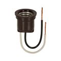 Product Image of Lampholder, Medium Base, Black, Phenolic, 250V, 660W, Wire Leads 271106, 722-BOX