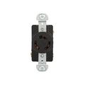 Product Image of Safety Grip Locking Receptacle, #14-8 Awg, 20A, 125/250V, Black, Single, 3-Pole, 3-Wire, 7310B