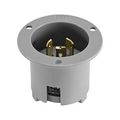 Product Image of Safety Grip Locking Flanged Inlet, #14-8 Awg, 20A, Industrial, 125/250V, Non-Nema, 3-Pole, 7327N