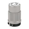 Product Image of Safety Grip Locking Connector, #18-10 Awg, 20A, 120/208V, Gray, Safety Grip, 4-Pole, 4-Wire, 7413C