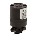 Product Image of Safety Grip Locking Connector, #16-12 Awg, 15A, 125V, Side Wiring, Black, 2-Pole, 2-Wire, 7427N