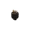 Product Image of Safety Grip Locking Plug, #16-12 Awg, 15A, 125/250V, Side Wiring, Midget, Ml3, 3-Pole, 3-Wire, 7485