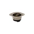 Product Image of Safety Grip Locking Flanged Inlet, #16-12 Awg, 15A, 125/250V, Black, Midget, Ml3, 3-Pole, 3-Wire, 7486