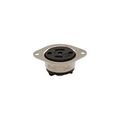 Product Image of Safety Grip Locking Flanged Outlet, #16-12 Awg 15A, 125/250V, Black, Midget, Ml3, 3-Pole, 3-Wire, 7487