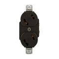 Product Image of Safety Grip Locking Receptacle, #14-10 Awg 15A, 125V, Black, Duplex, L1-15, 2-Pole, 2-Wire, 7540