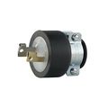 Product Image of Safety Grip Locking Plug, #14-8 Awg, 15A, 125V, Black, Safety Grip, L1-15, 2-Pole, 2-Wire, 7546