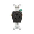 Product Image of Safety Grip Locking Receptacle, #14-10 Awg, 10A, 15A, 125/250V, Black, Single, 3-Pole, 3-Wire, 7582