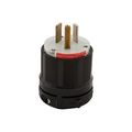 Product Image of Arrow Hart Safety Grip Straight Blade Plug, #18-12 Awg 20A, 277V, 7-20P, 2-Pole 3-Wire, Screw, 7624N
