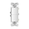 Product Image of Commercial Grade Combination Switch, Decorator, 15A, Residential, 125V, Single Pole, Duplex, 7728W-BOX