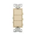 Product Image of Commercial Combo Switch, Auto-Grnd, #14-#12 Awg 15A, Resi, 120/277V, Rocker, Ivy, 7729V-BOX