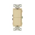 Product Image of Commercial Combo Switch, Auto-Grnd, #14-#12 Awg 15A, Resi, 120/277V, Rocker, Ivy, 7732V-BOX