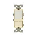Product Image of Led Nightlight w/ Switch, Auto-Grnd/Led Nightlight, #14-#12 Awg 15A, 120V, Rocker, Light Almond, 7738LA-BOX