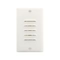 Product Image of Led Step Light, Vertical & Horizontal Louvered Faceplates, #14-12 Awg, 15A, 120V, White, 7739W-BOX