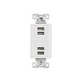 Product Image of Usb Multiport Charging Station, 5A, Flush Mount, 5V, White, 2-Pole 3-Wire, Grounding, 7750W-BOX