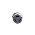 Product Image of Locking Connector, #10-6Awg, 50A, 600 Vac, 250Vdc,Armored, 3-Pole, 4-Wire, Steel, 7764