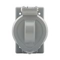 Product Image of Receptacle Cover, Lift Lid Cover, Wet, Verticle, Self-Closing, Used w/ 50A Locking, 7770