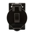 Product Image of Lift Lid Cover, Self-Closing, Used w/ 50A Locking, Surface Mount, Black Receptacle, Wet, 1-Gang, 7788BK