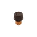 Product Image of Socket Adapter, 1 Socket To 1 125V Nema 1-15R Outlet, 125V, Brown, 1-15R, Nema 1-15R, 660W, 808-BOX