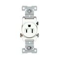Product Image of Commercial Specification Grade Single Receptacle, #14-10 Awg, 15A, Flush, 125V, SideWire, White, 817-2W-BU