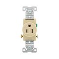 Product Image of Commercial Specification Grade Single Receptacle, #14-10 Awg, 15A, 125V, SideWire, Ivory, Pvc, 817V-BOX