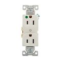 Product Image of Arrow Hart Heavy-Duty Duplex Receptacle, #14-10 Awg 15A, Healthcare, 125V, White, Pvc, 8200W