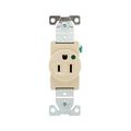 Product Image of Arrow Hart Extra Heavy-Duty Single Receptacle, #14-10 Awg 15A, Healthcare, 125V, Ivory, 8210V