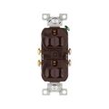 Product Image of Commercial Grade Duplex Receptacle, #14-10 Awg 15A, 125V, SideWire, Brown, Duplex, Screw, 827B-BOX