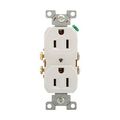 Product Image of Commercial Grade Duplex Receptacle, #14-10 Awg 15A, 125V, SideWire, White, Duplex, Screw, 827W-BOX