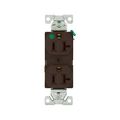 Product Image of Arrow Hart Heavy-Duty Duplex Receptacle, #14-10 Awg 20A, 125V, Brown Face, Pvc Base, 5-20R, 8300B