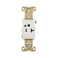 Product Image of Arrow Hart Single Receptacle, #14-10 Awg 20A, Healthcare 125V Face, Pvc Base, 5-20R, 8310W